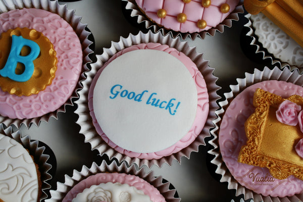 Atsisveikinimo keksiukai, Keksiukai gimtadieniui mergaitėms, dovana moterimis, mini cakes, cupcakes from Vualia