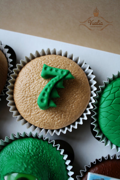 Keksiukai Jurassic World, dovanos berniukui, cupcake children, mini cakes, cupcakes from Vualia 