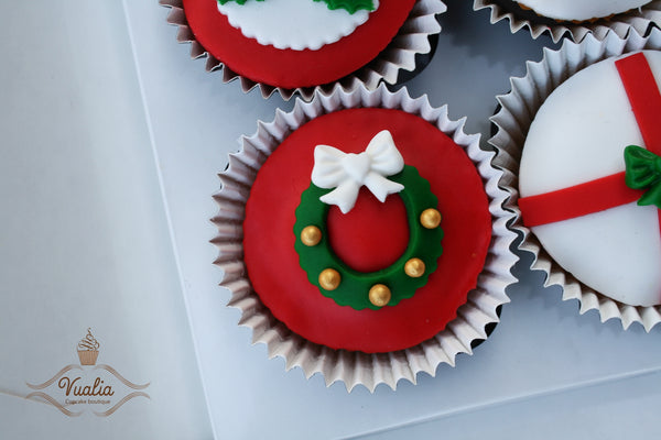 Kalėdiniai keksiukai verslui, cupcakes, Christmas cakes, Winter christmas, mini cakes
