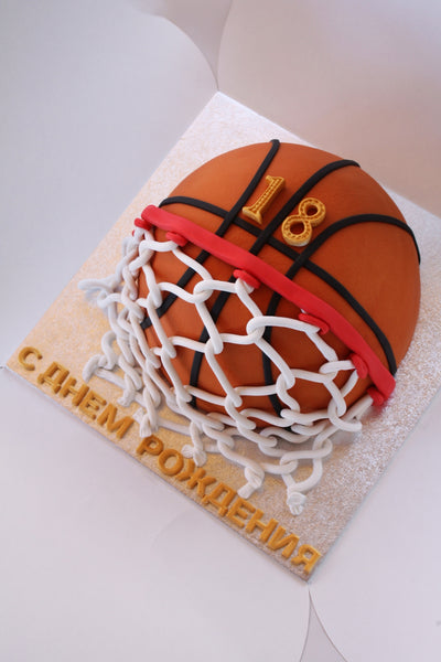 Krepšinio tortas, krepšinio kamuolys, cake sports for men