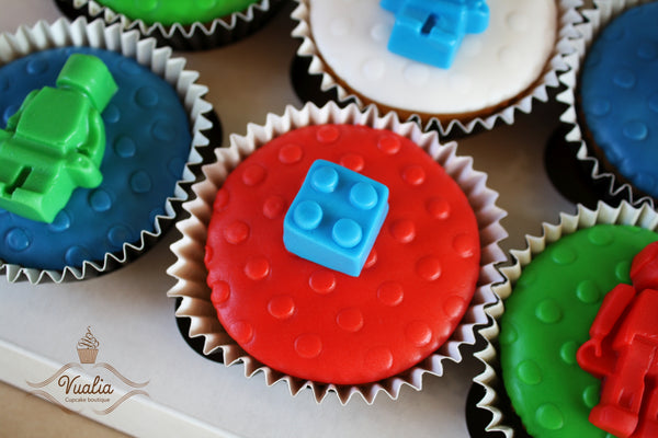 Lego keksiukai, mini cakes, cupcakes from Vualia