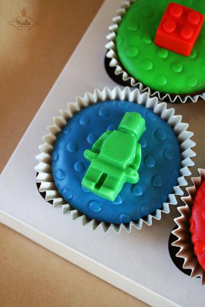 Lego keksiukai, mini cakes, cupcakes from Vualia