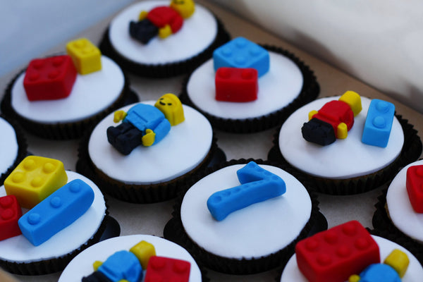 Lego gimtadienis, keksiukai vaikams, mini cakes, cupcakes from Vualia