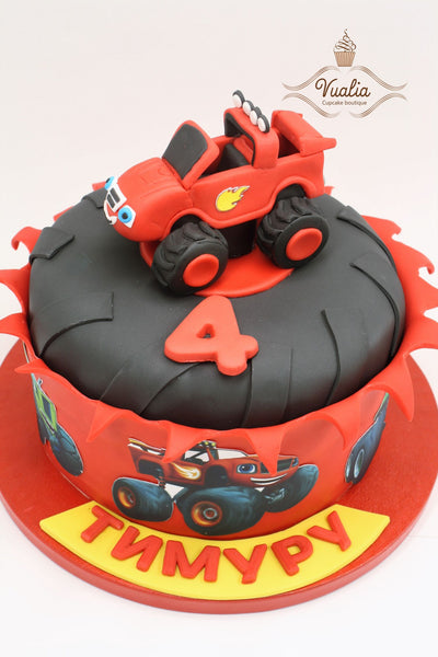 gimtadienio tortas Monster Machines, vaikiški tortai, tortai vaikų, dovana šventės proga