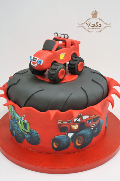 gimtadienio tortas Monster Machines, vaikiški tortai, tortai vaikų, dovana šventės proga