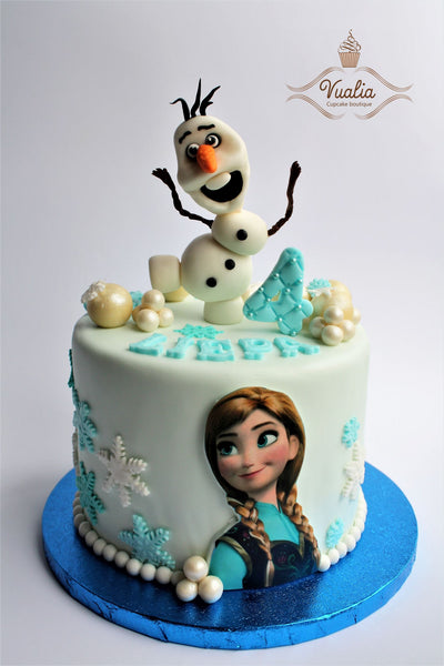 Gimtadienio tortas Olaf ir Ana, vaikiški tortai, tortai vaikų,  dovana šventės proga 