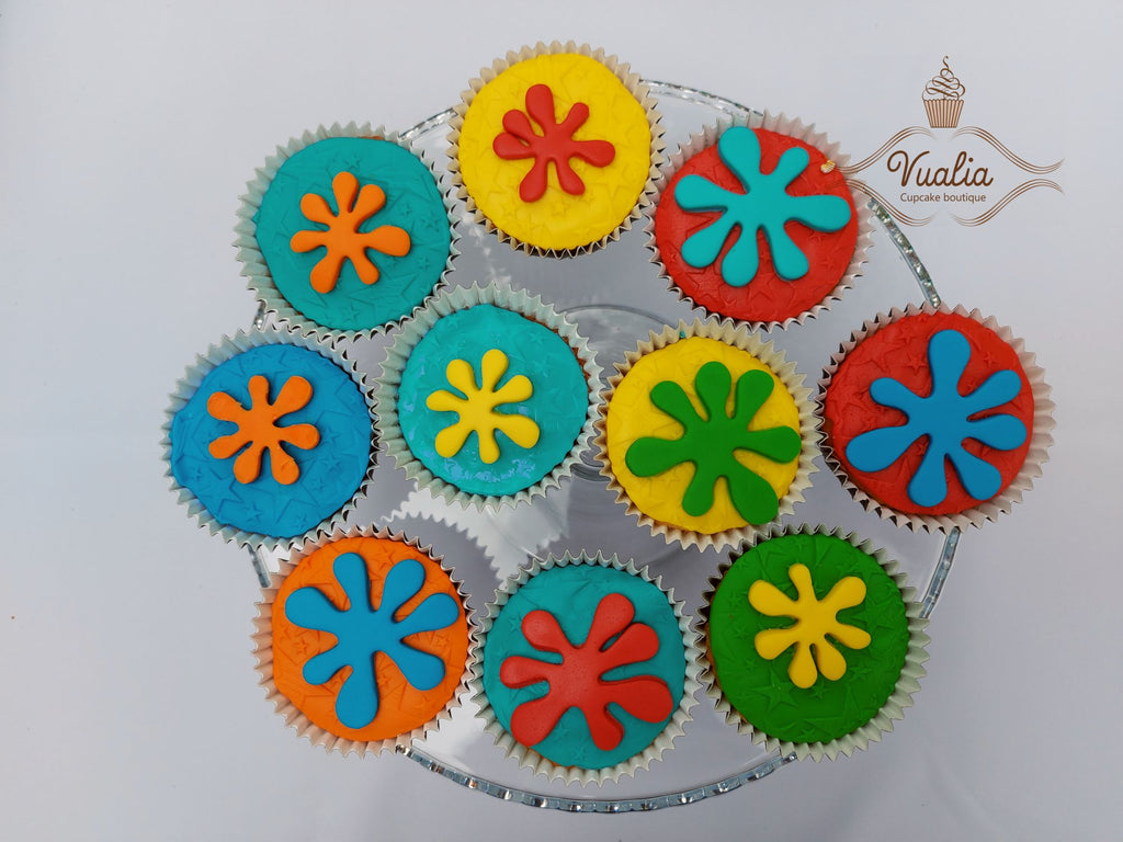  Paintball Keksiukai vaikams šventei, dovanos vaikui cupcakes Vilnius, dovana šventės proga, dekoruoti keksiukai iš Vualia   