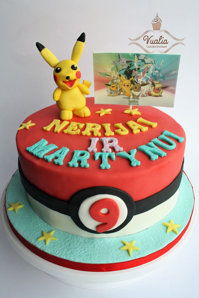 Pokémon tortas, gimtadienio tortas, vaikiškas tortas, 