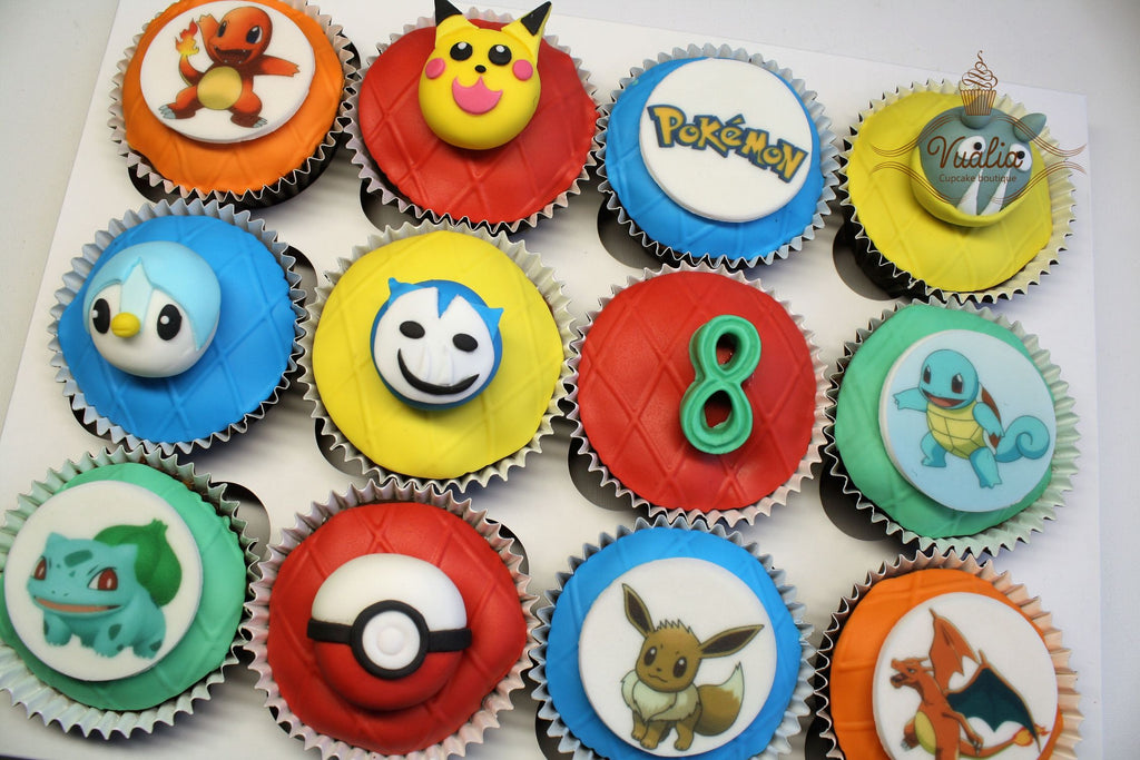 Pokémon keksiukai vaikams šventei, dovanos vaikui cupcakes