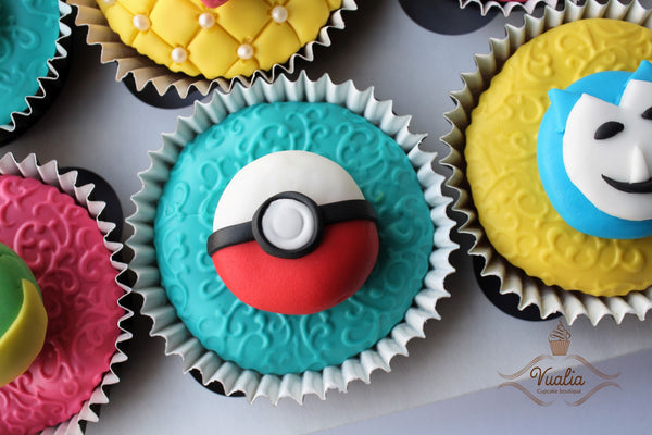 Pokémon keksiukai vaikams šventei, dovanos vaikui cupcakes 