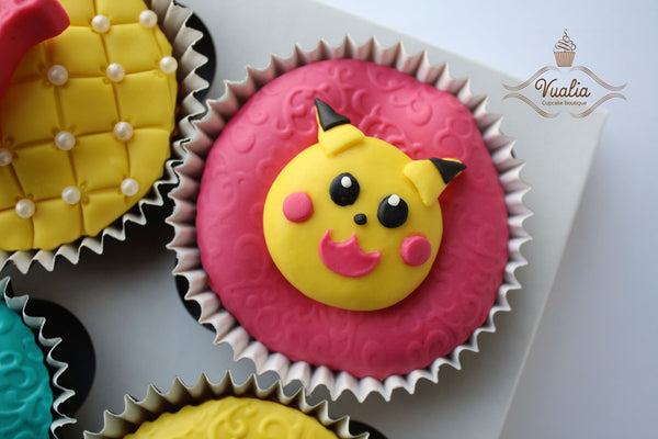 Pokémon keksiukai vaikams šventei, dovanos vaikui cupcakes 