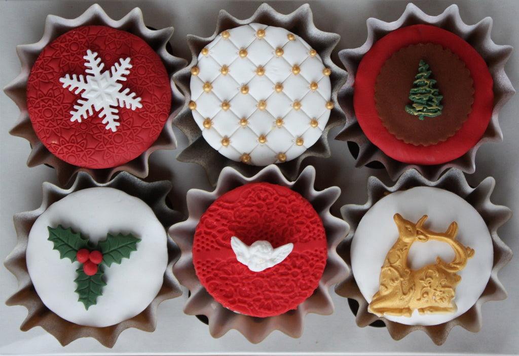 Cupcakes from Vualia, Kalėdiniai keksiukai verslui, cupcakes, Christmas cakes, Winter christmas, mini cakes