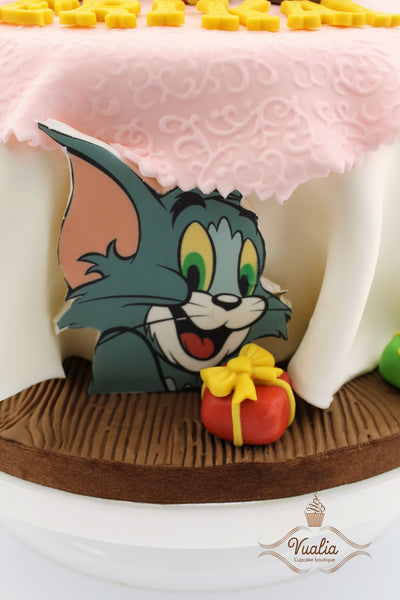 gimtadienio tortas Tom and Jerry, vaikiški tortai, tortai vaikų, dovana šventės proga 