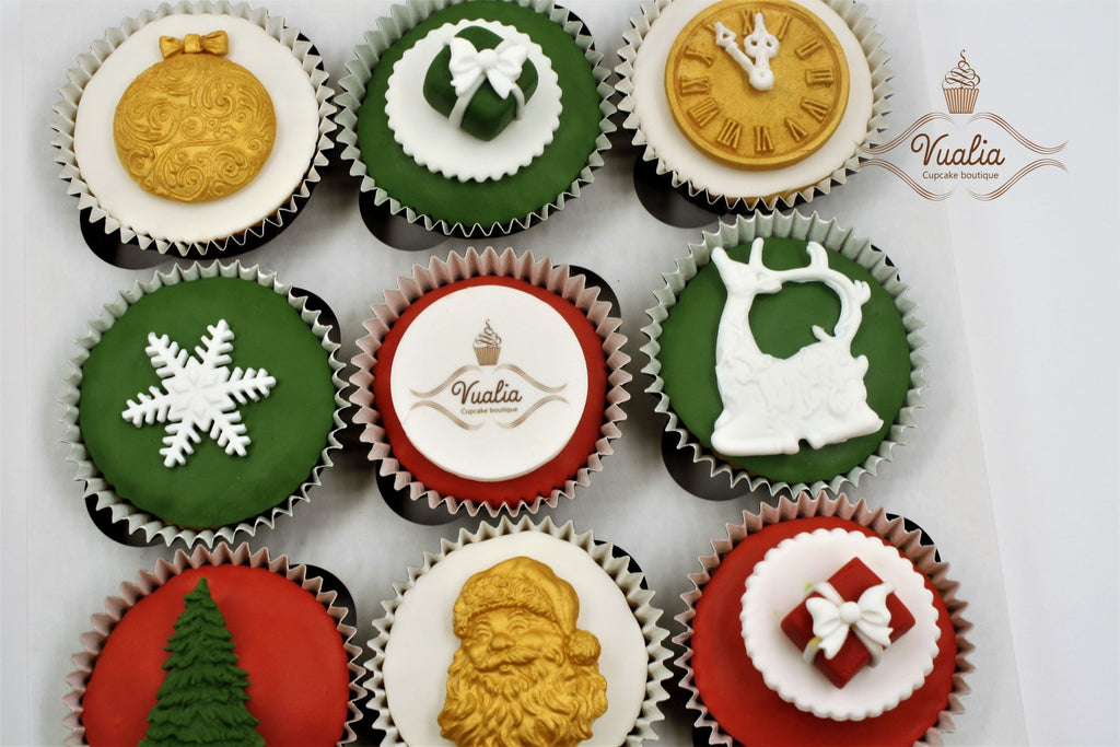 Cupcakes from Vualia, Kalėdiniai keksiukai verslui, cupcakes, Christmas cakes, Winter christmas, mini cakes  