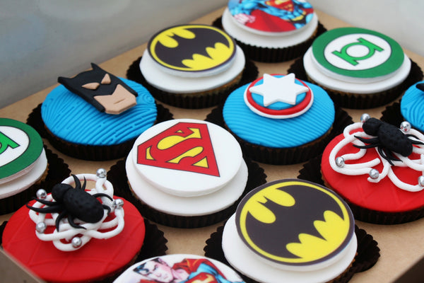 Superherojų keksiukai, dovanos berniukams, cupcake children, mini cakes, cupcakes from Vualia