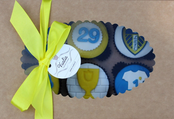  "Su gimtadieniu", Futbolo keksiukai, dovana Vyrams, mini cakes, cupcakes from Vualia